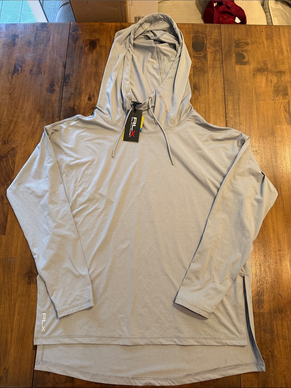 Ralph Lauren RLX Light Gray Hooded Pullover